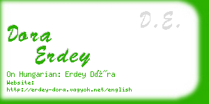 dora erdey business card